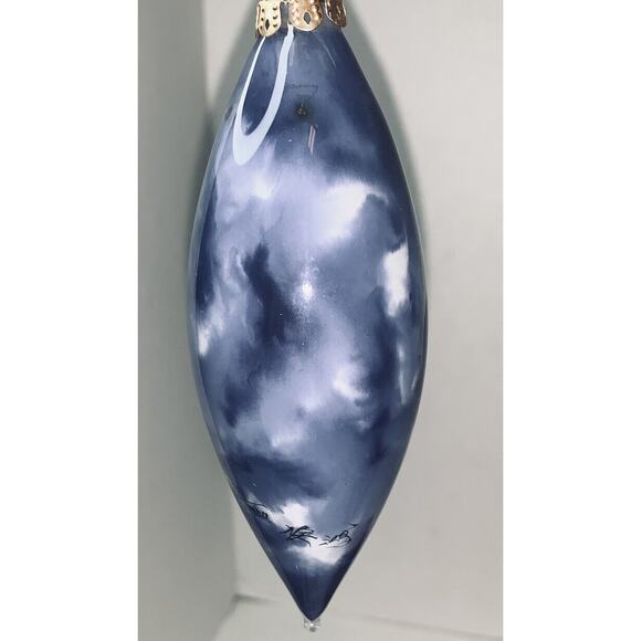 FIGI 5" Mary & Baby Jesus Dove Detail Reverse Painted Christmas Ornament Box EUC - Picture 12 of 12